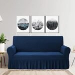 Premium Stretchable Sofa Cover | Modern Slipcover for 3-Seater Sofa