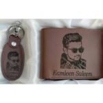 Premium Customized Men’s Wallet & Keychain Combo| Engraved Wallet and Keychain Set for Him | Personalized Wallet and Keychain Gift Set - Image 2